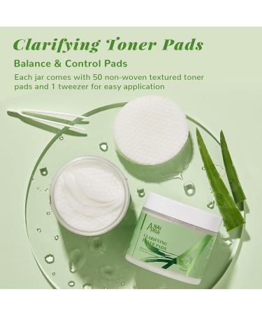 ANAI RUI Clarifying Toner Pads - Exfoliating Face Pads with Lactic Salicylic & Azelaic Acid for Acne & Blemishes - 50 Count - Buy Online on GoSupps.com