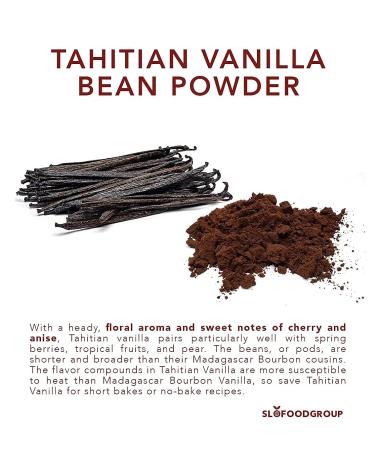 Slofoodgroup - Tahitian Vanilla Bean Powder - 1 oz. - Made from Premium Whole Ground Vanilla Beans from Papua New Guinea - For Cooking  Baking  and Ice Cream Desserts 1 Ounce (Pack of 1) - Buy Online on GoSupps.com
