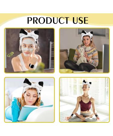 Face Wash Headband Wristband Set for Women and Girls Spa Headband Soft Elastic Comfortable Facial Hair Band with Bowknot Absorbent Wristbands Face Wristband Ideal for Face Washing Makeup Skincare - Buy Online on GoSupps.com
