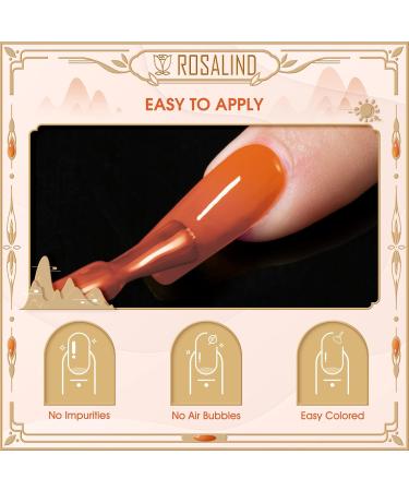 ROSALIND UV Nail Polish Shellac Nail Polish 10 Pieces Colour Nail Gel Red Yellow Green Semi Permanent Nails Shellac Set Salon/Home Nail Polish Kit 6 ml Valentine's Day 05 - Buy Online on GoSupps.com