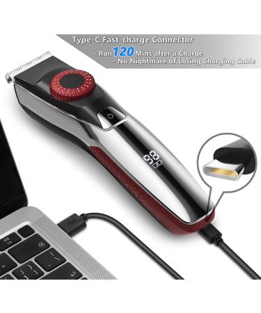 Waterproof Electric Beard Trimmer for Men - 40 Precisions Adjustable Grooming Kit for Beard, Mustache, Hair, Nose and Body - Gifts for Men - Red - Buy Online on GoSupps.com
