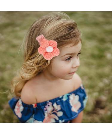 Baby Hair Clips 14 Pcs Plush Flower Hairpin Fully Lined Barrettes Alligator Clips For Baby Girls Flower Hair Clips Cute Hairpins Hair Accessories For Newborn Infants Girls Toddlers Teens - Buy Online on GoSupps.com
