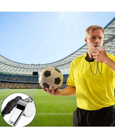 Shubeeieumi Stainless Steel Whistle Set - 2 Loud Sport Pipes with Lanyard for Dog Training & School Sports - Buy Online on GoSupps.com