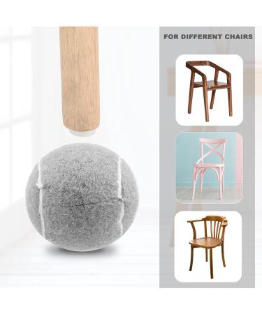 ALOEU 2 PCS Precut Walker Tennis Ball for Furniture Legs and Floor Protection Heavy Duty Long Lasting Felt Pad Covering Grey - Buy Online on GoSupps.com