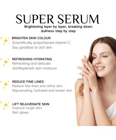 Super Dark Spot Correcting Glow Serum - Vitamin C Serum for Women - Anti-Aging Retinol Face Serum - Hyaluronic Acid Moisturizes Skin - Leave Skin Smooth 30ml - Buy Online on GoSupps.com