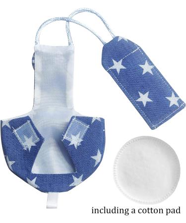 VANFAVORI Bird Diaper Harness Flight Suit with 80 Inch Leash - Cotton Pad Denim (Star) | For Parrots, Cockatiel & Pet Birds - Buy Online on GoSupps.com