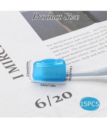 Sliverdew 15-Piece Travel Toothbrush Covers | Protective Caps for Home Office & Outdoor Use - Buy Online on GoSupps.com