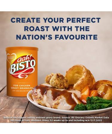Bisto Chicken Gravy Granules 190g - 4 Pack | Just Add Boiling Water Low Fat & Sugar. - Buy Online on GoSupps.com