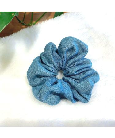 Denim Hair Scrunchies Set for Girls - 3 Pcs Hair Tie Ponytail Holders JW011 - Buy Online on GoSupps.com