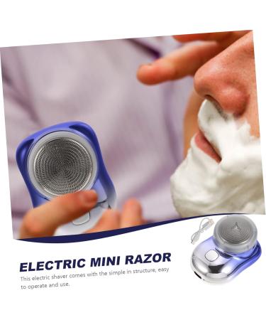FRCOLOR Mini Electric Shaver for Men - 4pcs Travel Razor Wet & Dry Facial Hair Removal Rechargeable Handheld Clipper - Buy Online on GoSupps.com