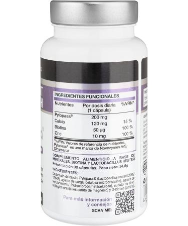 Gastrolyra Pylopass with calcium zinc and biotin - supplement to support gastrointestinal well-being - 30 capsules - Buy Online on GoSupps.com
