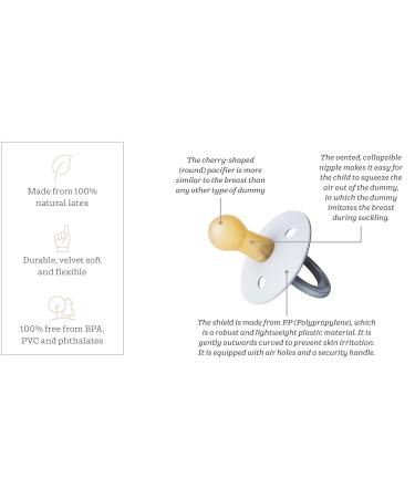 Soother Bibs Hevea S (0+) - Tiffany/Island Blue | Eco-Friendly Baby Essentials | International Shipping Available - Buy Online on GoSupps.com