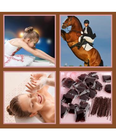 Abeillo Hair Nets for Buns Ballet Hair Net 20 Pcs 50 Cm Invisible Hair Nets and 40 Pcs U Shaped Hair Pins Set for Women Girls Ballet Dancer Nurse(Coffee) - Buy Online on GoSupps.com