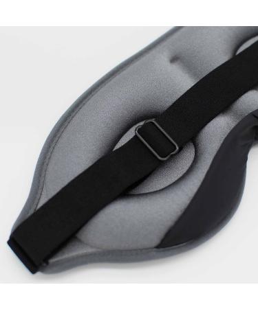 ShapeVital 3D Sleep Mask Deluxe - Ultimate Comfort Eye Mask for Side Sleepers | 100% Dark Blindfold for Travel & Sleep - Unisex Gray - Buy Online on GoSupps.com