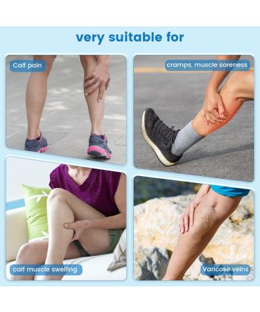 Wade Bandage Adjustable Shin Rails for Men & Women | Calf Support Compression for Varicose Veins & Muscle Pain Relief | S/M Size - 2 PCs - Buy Online on GoSupps.com