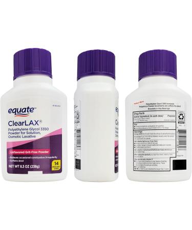 Healthy Surplus Equate ClearLAX Unflavored Powder 8.2 OZ / 236g - Buy Online on GoSupps.com