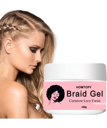 Braid Gel - Edge Braid Balm Lock Gel Tames and Smooths Frizz Strong Hold Hair Gel for All-Day Locks Edge Braid and Twist Styling Hondony - Buy Online on GoSupps.com