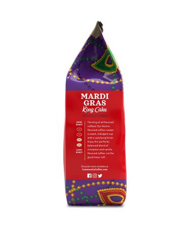 Community Coffee Mardi Gras King Cake Flavored 12 oz Medium Roast Ground Coffee - 1 Bag - Buy Online on GoSupps.com