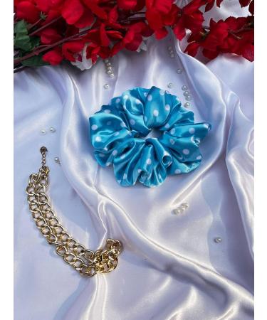 6 Satin Dotted Scrunchies Oversize Hair Scrunchies Frizz Prevention Silk Scrunchies for Girls & Stylish Hair Ties for Women Premium Hair Scrunchie for Styling - Buy Online on GoSupps.com