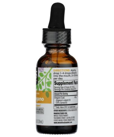 365 by Whole Foods Market, Oil of Oregano Liquid Extract - 1 Fl Oz - Buy Online on GoSupps.com