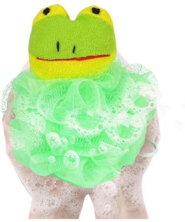 Bath Sponges for Shower Cartoon Kids Loofahs for Shower Kids Bath Sponge Cartoon Body Scrubber Shower Ball Bath Sponge Mesh Bath Ball Gentle Shower Sponge Washing Bath Ball for Bathroom Home Frog - Buy Online on GoSupps.com
