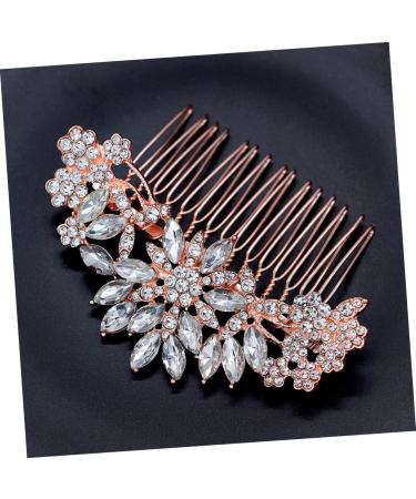 DOITOOL 1pc Bridal Hair Combs Rhinestone Comb Rhinestone Haircombs for Women Wedding Hair Bridal Side Combs Bridal Headpiece Comb Rhinestone Headpiece Accessories Bride Alloy - Buy Online on GoSupps.com