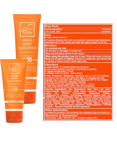 Suntegrity Mineral Body Sunscreen SPF 30 - Orange - 5 Oz. - Buy Online on GoSupps.com