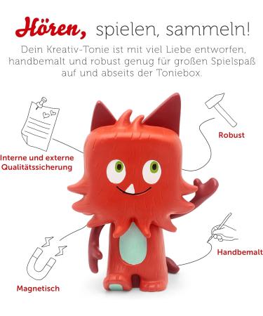 Buy Tonies Creative Monster for Toniebox | Self-Playing Kids' Audio Figure | 90 Min Memory for Recordings Stories & Music | Perfect for Ages 3+ - Buy Online on GoSupps.com
