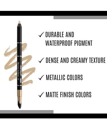 IMPALA Waterproof Eyeliner - Silicone Antique Gold No. 17 | Long-Lasting & Water-Resistant Formula for Defined or Smudged Look - Buy Online on GoSupps.com