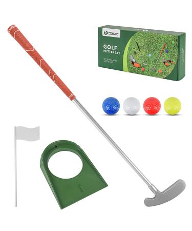 Golf Putter for Kids,Classic Stainless Steel Putter, Two Way,Junior Children Teens, Suitable for Both Right Handed&Left Handed - 22.44 Inches Length,Great Gift for Kids RED