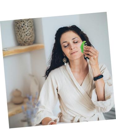 Fomiyes 2-Stroke Massage Comb & 8-Teeth Gua Sha Tool | Jade Scraping Massage Device for Enhanced Circulation - Ships Internationally - Buy Online on GoSupps.com