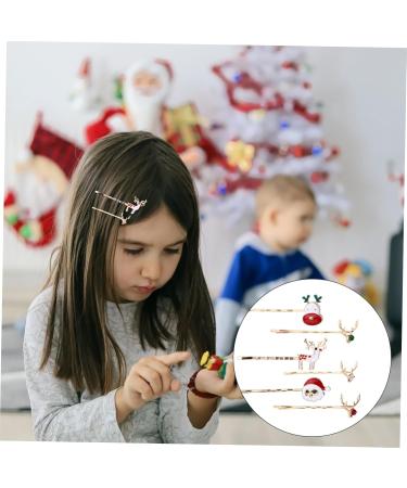 minkissy 3 Christmas Hair Clips Girls Bobby Barrettes Holiday Barrettes Hair Barrettes for Christmas Holiday Headwear Hair Clips for Kids Party Hair Decoration Cute Child Metal Side Clip - Buy Online on GoSupps.com
