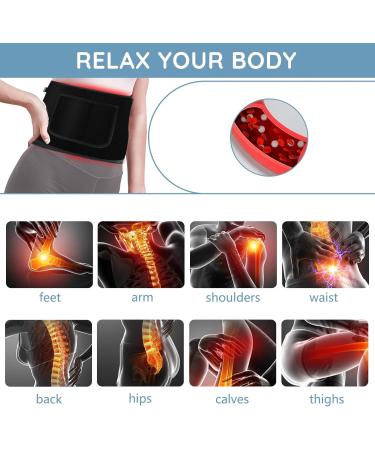 Red Light Lamp Belt for Body Wearable Waist Wrap with Timer 105 Led Pad for Back Shoulder - Buy Online on GoSupps.com