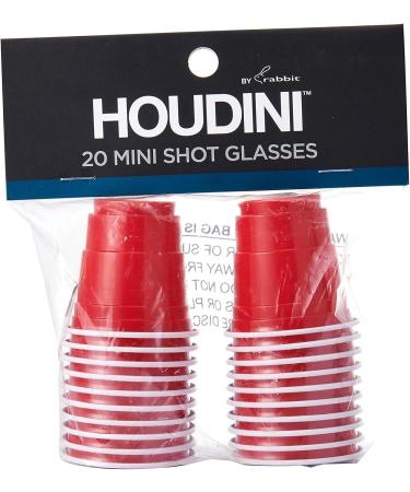 Houdini Shot Glasses 20 Count - Red | Pack of 1 - Buy Online on GoSupps.com