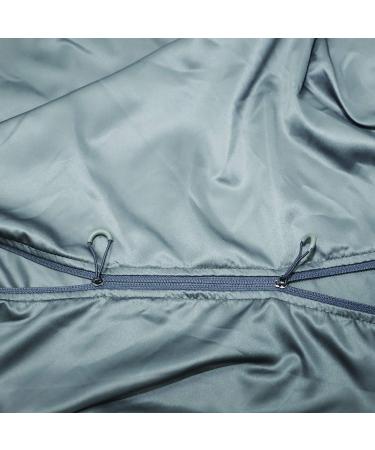 Browint Premium Sleeping Bag Liner | All Around Two-Way Zippers | Extra Wide 87x41 | Breathable Lightweight Travel Sheet | Multifunctional for Camping & Hotel | All Seasons, Navy Blue - Buy Online on GoSupps.com