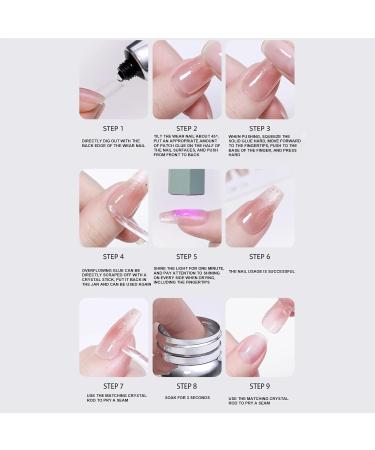 Press the nail adhesive remover the 100-mile absorbent adhesive instantly adsorbs melted gel. The handle design is non-sticky and non-slip. - Buy Online on GoSupps.com