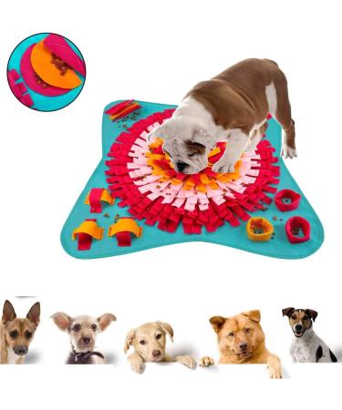 Emwel Washable Dog Snuffle Mat - Interactive Nosework Training Toy for Large & Medium Dogs - Red - Buy Online on GoSupps.com