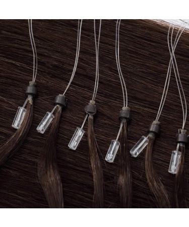 Rich Choices Micro Loop Human Hair Extensions 16 Inches Real Human Hair Extensions 100s 0.5g/Strand 50g Remy Straight Hair Durable Ring Beads #4 Medium Brown - Buy Online on GoSupps.com