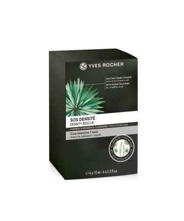 Yves Rocher Hair Density rescue  Intensive Treatment 1-Month  Strenghens & Redensifies  for Thin-looking & Finer Hair  4 x 15 ml vials