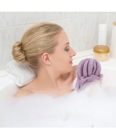 2pcs Bath Ball Mesh Scrubber Set - Back Massage Sponges & Shower Accessories for a Refreshing Clean - Buy Online on GoSupps.com