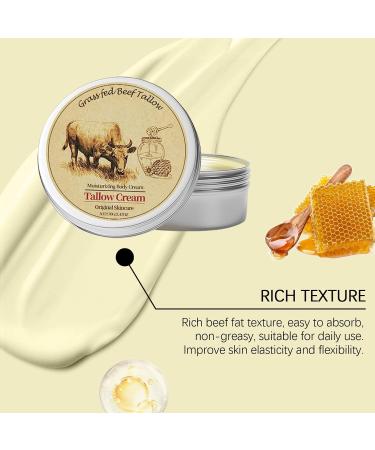 Beef Tallow Cream Cr me Hydratante Pour Le Visage Et Le Corps Baume Au Suif Pour Les Soins Hydratants De La Peau Du Corps (120g) - Buy Online on GoSupps.com