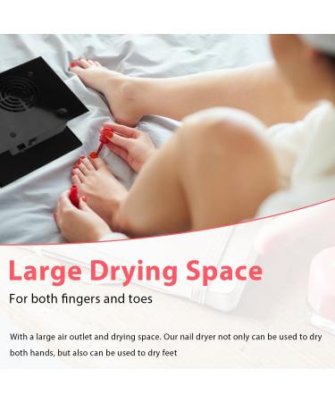 Professional 300W Nail Dryer for Regular Polish - Hot & Cool Air Fan for Home & Salon Use | Fast Drying Nail Tool - Buy Online on GoSupps.com