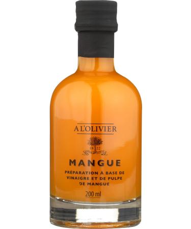 A L'Olivier Mango Fruit Vinegar, 7-Ounce, Yellow