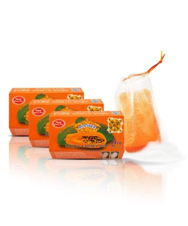 ASANTEE PAPAYA & HONEY SOAP 125G (Pack of 3)