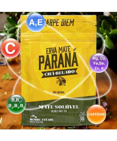 Yerba Mat Parana Roasted Soluble 50g + chantillon cadeau (40g):Riche en antioxydants et vitamines acc l re le m tabolisme sans sucre! Roasted Soluble 0.05 kg - Buy Online on GoSupps.com