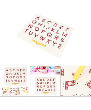Magnetic Alphabet Sign Board - Educational ABC Letters Drawing Board for Kids | Preschool Gift in Red - Buy Online on GoSupps.com