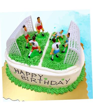 Ciieeo 8pcs Football Cake Decor Cake Decorating Kit Soccer Cake Soccer Player Cake Decor Appetizer Picks Soccer Cupcake Topper Cake Decoration Dessert Toppers Soft Paper Cup - Buy Online on GoSupps.com