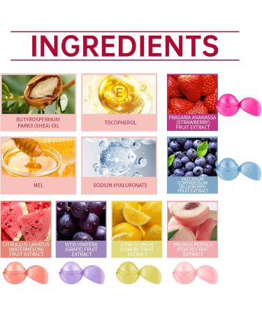  Nurvidis Nourishing Sphere Lip Balm Intense Nourishing Lip Balm Moisturizing Lip Balm Lipstick Shine Lip Balm Grape Flavor Smooth Ball Lip Balm - Buy Online on GoSupps.com