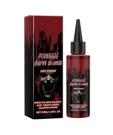Fake Blood - Washable Fake Blood | Broting Bloods | Realistic Splatter Liquid Body Paint | Simulated Red Coagulated Gel for Halloween Vampire Zombie Cosplay Costume