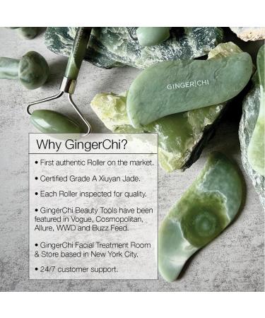 Jade Gua Sha Tool - 100% Natural Facial & Body Care | Anti-Aging Reduce Puffiness Lift & Tighten Skin - Buy Online on GoSupps.com